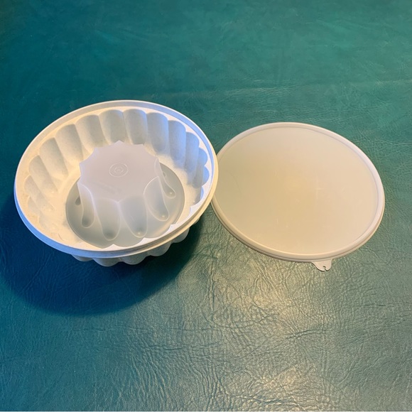 3 piece Tupperware Jello mold Ice ring speckled grey 1201 1202 1203 - Picture 2 of 5